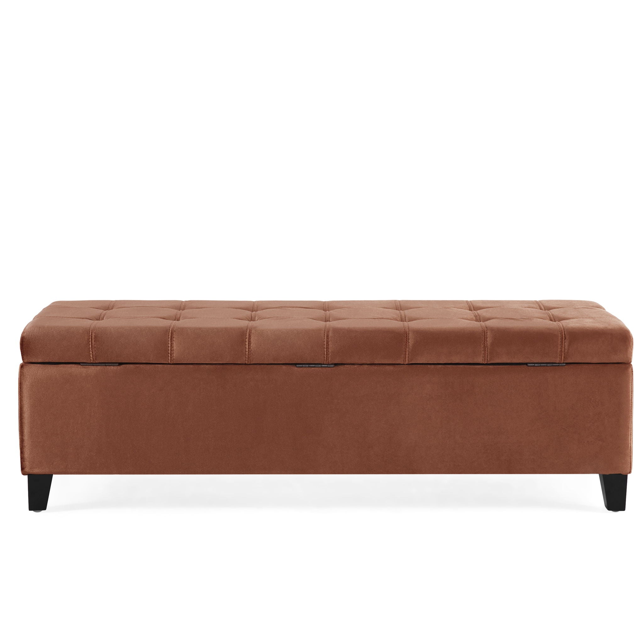 Wendover - Elegant Tufted Storage Bench With Lift-Up Top And Birch Wood Legs
