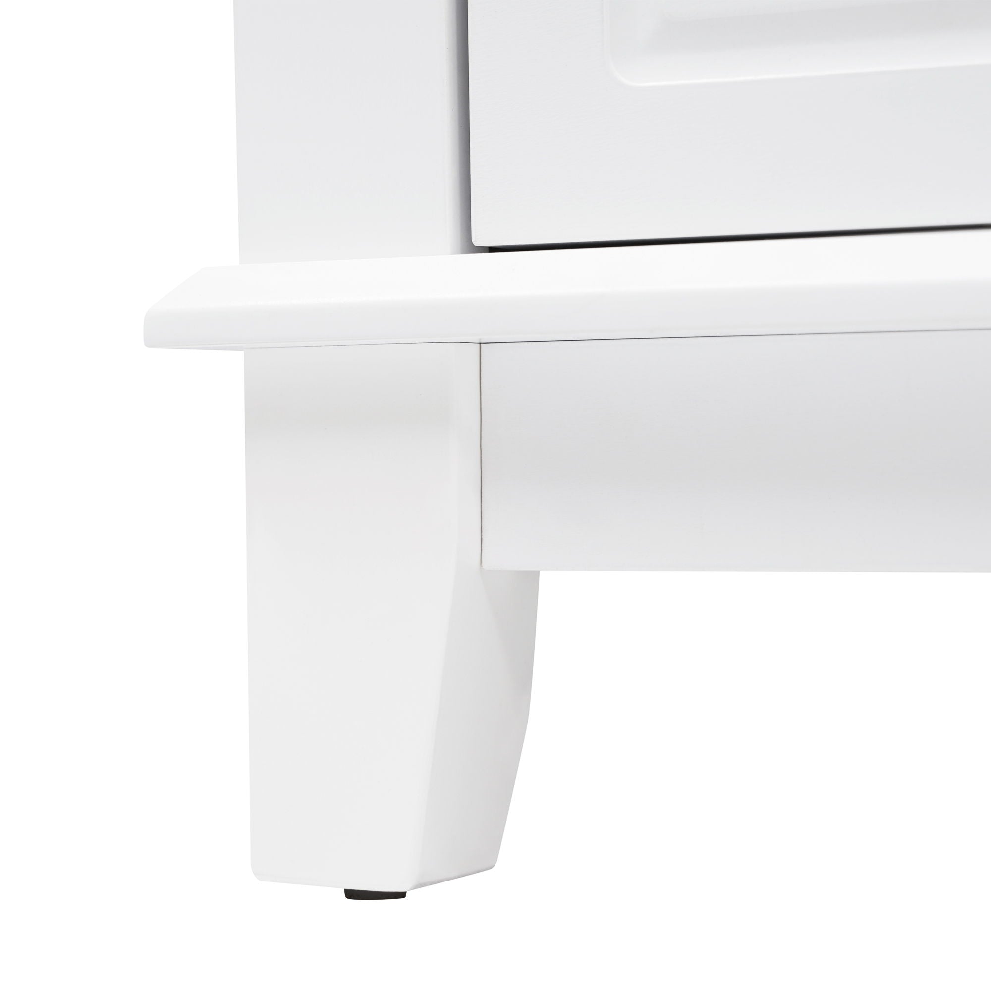 Bathroom Vanity & Sink, 6 Soft Close Drawers & Double Doors - White