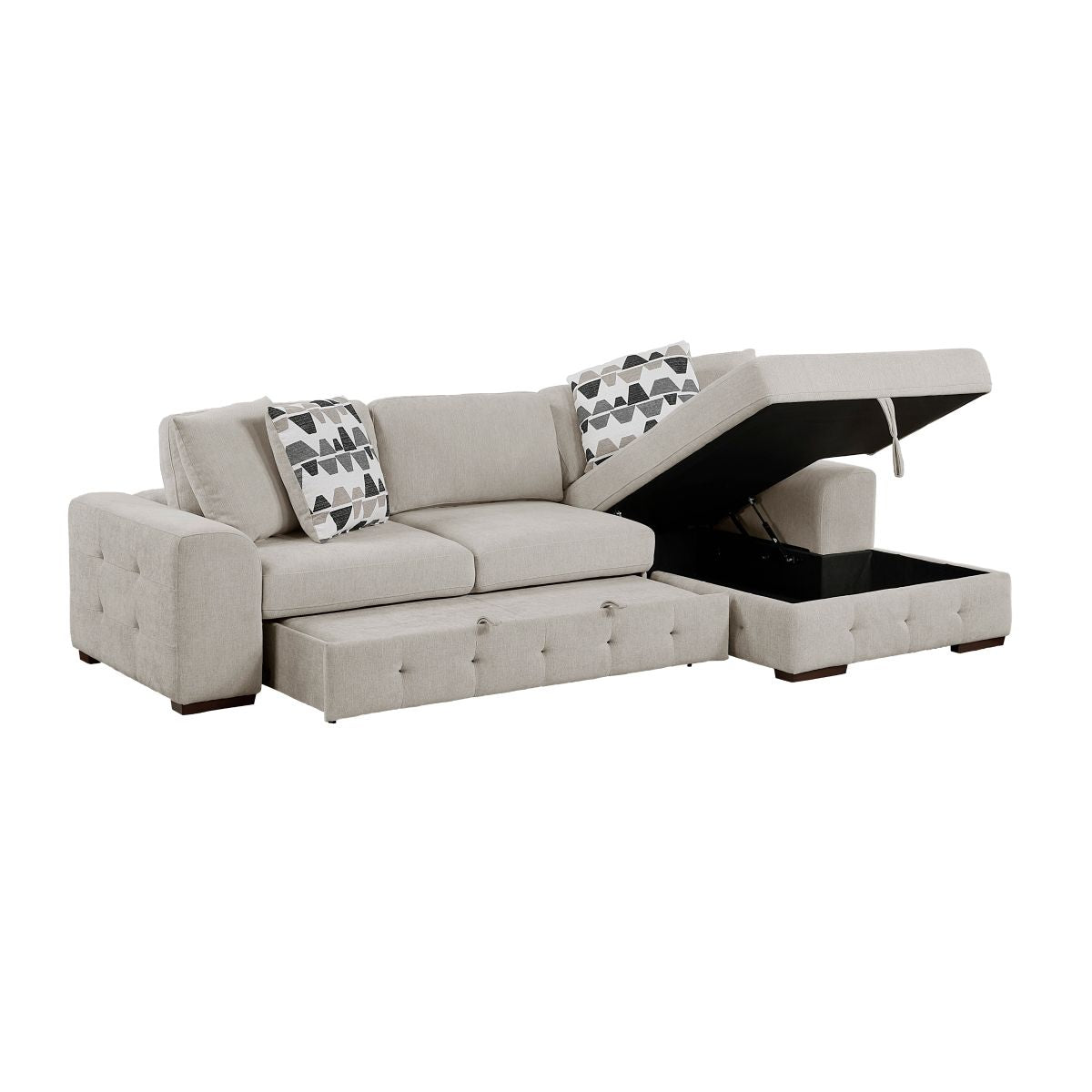 Raife - Sectional With Ottoman