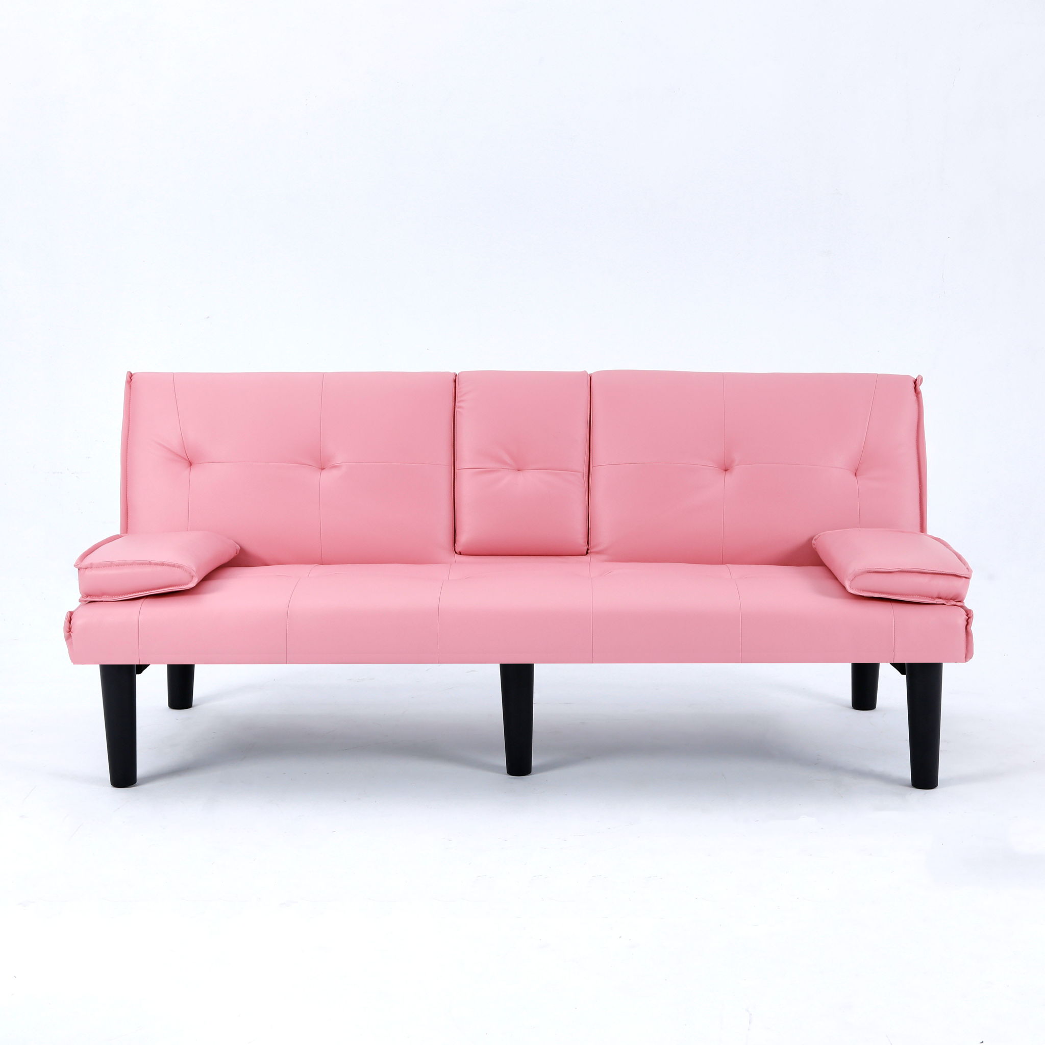 Sofa Bed With Foldable Design And Cup Holder