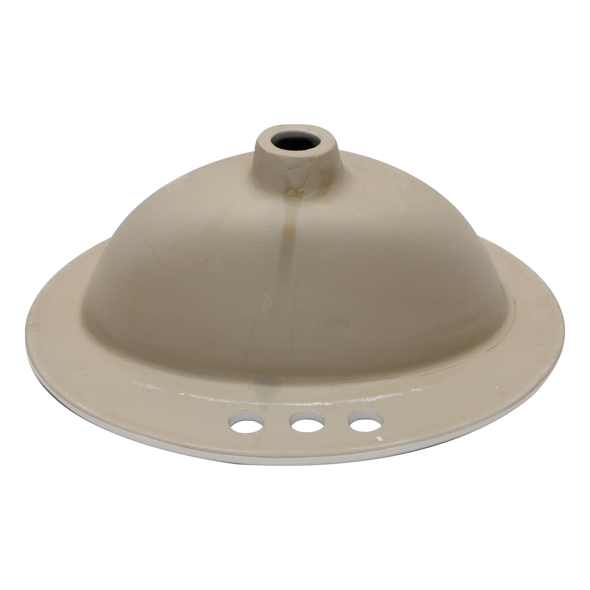 20 X 18" Modern Ceramic Oval Undermount Bathroom Sink With 3 Faucet Holes - White