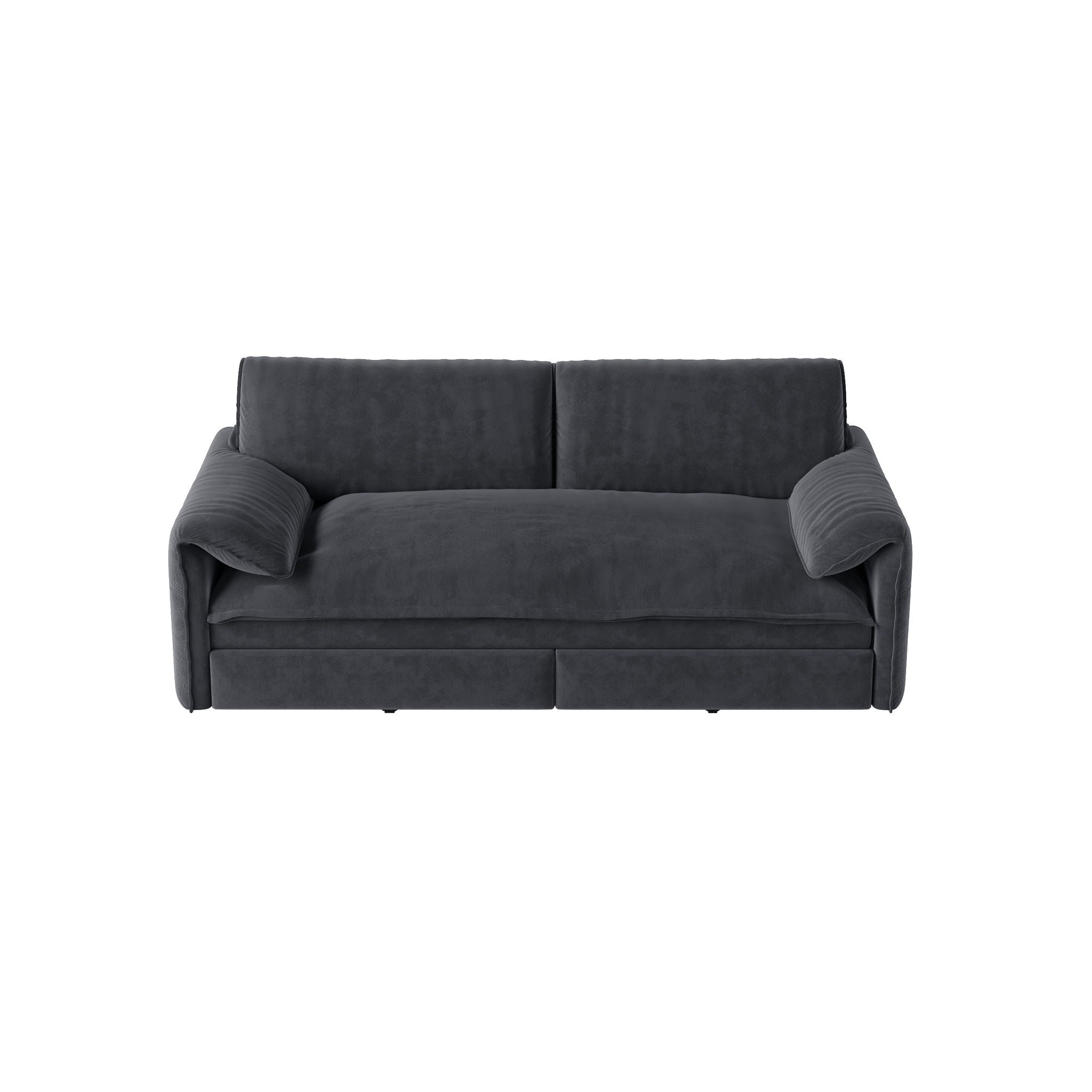 Queen Pull Out Sofa Bed With Side Storage