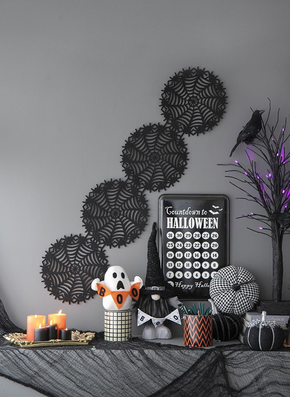 Plaid Pumpkin Decor, For Holiday Halloween Decoration