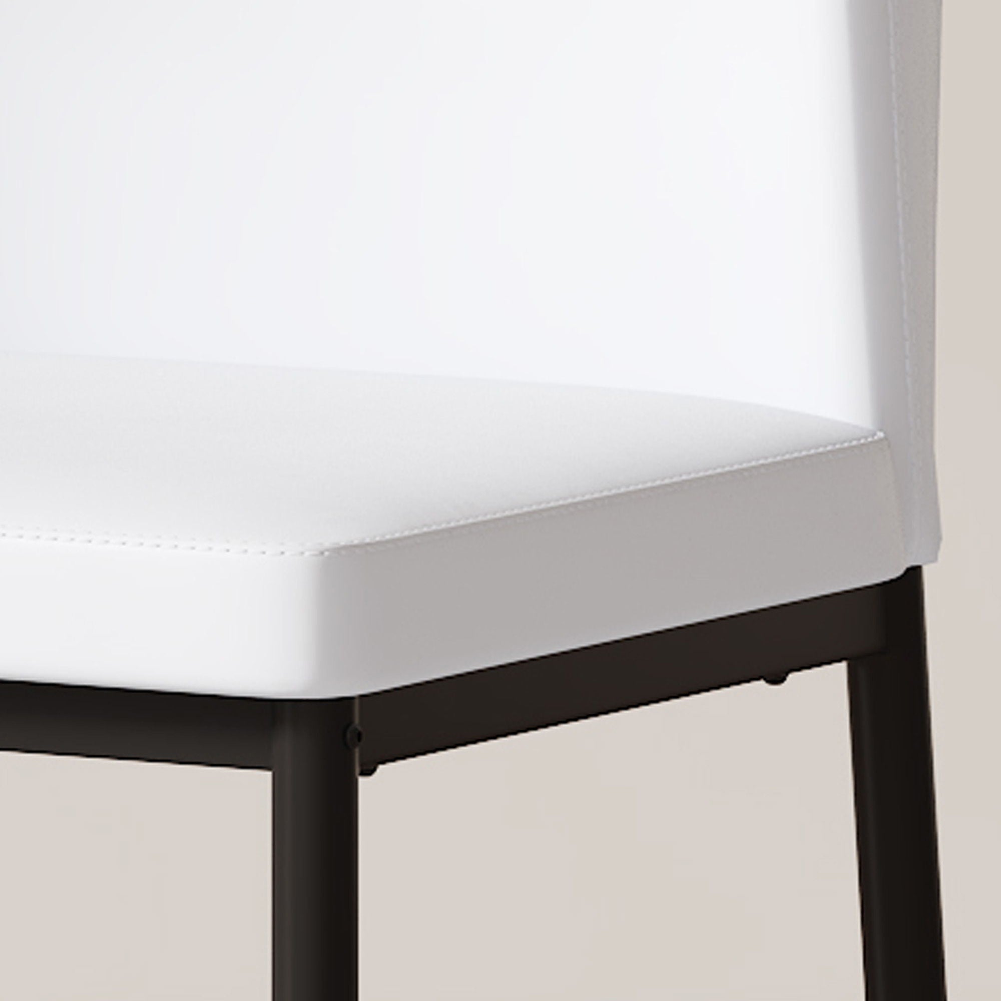 Ergonomic Simple Chair With Metal Leg