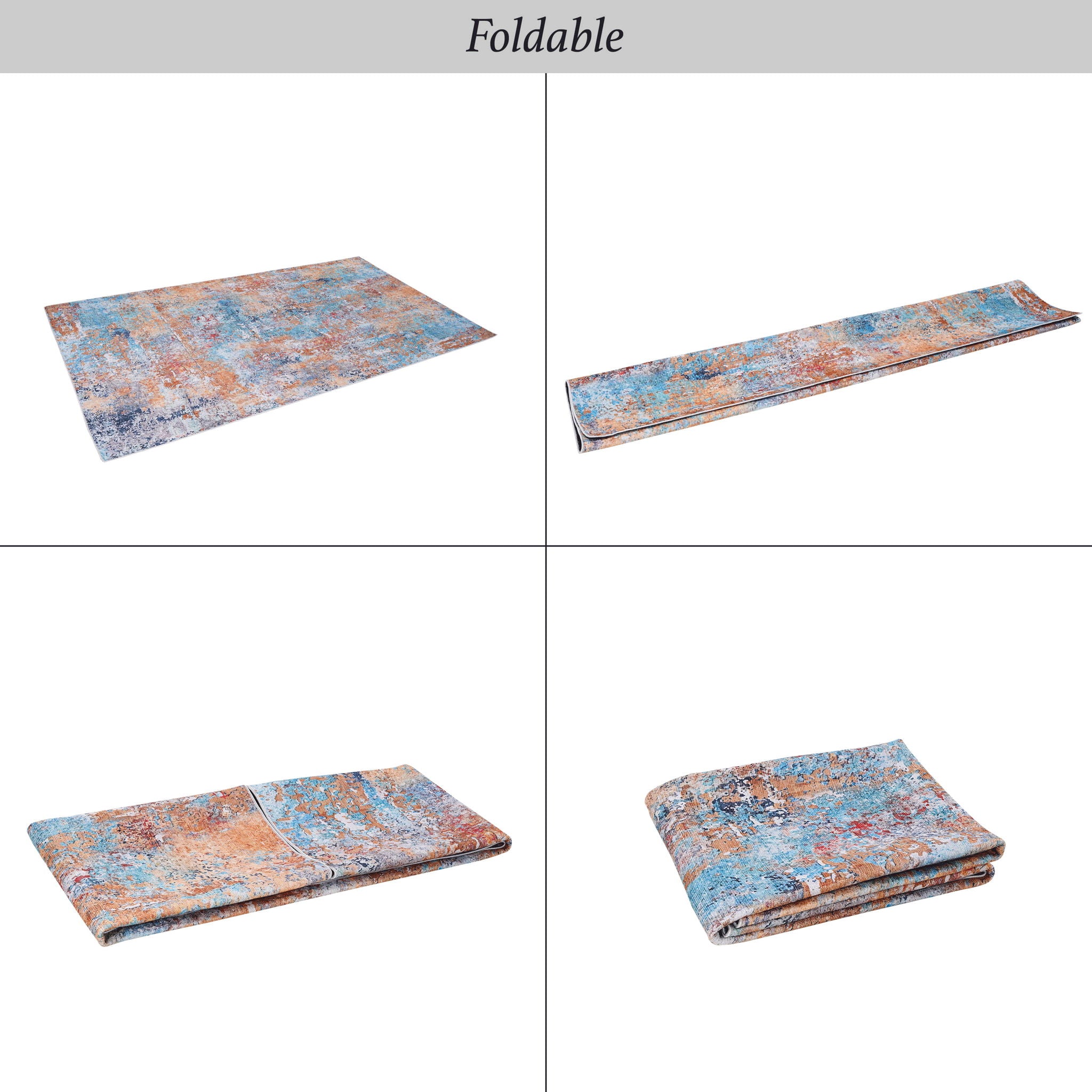 Maval - 6' X 9' Washable Area Rug - Multi