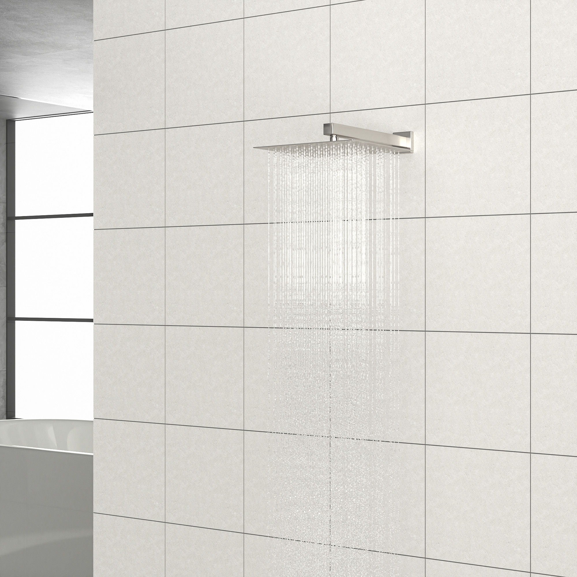 Wall Mounted Shower Arm With Flange