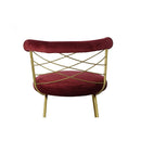 Modrest Dakin - Modern Glam Red & Gold Barstool