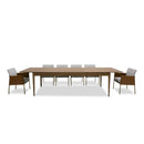 Modrest Dallas - Mid-Century Modern Brown Oak Extendable Dining Table