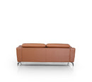 Divani Casa Danis - Modern Cognac Leather Brown Sofa