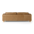 Divani Casa Danson - Modern Tan Leather + Wicker Sofa