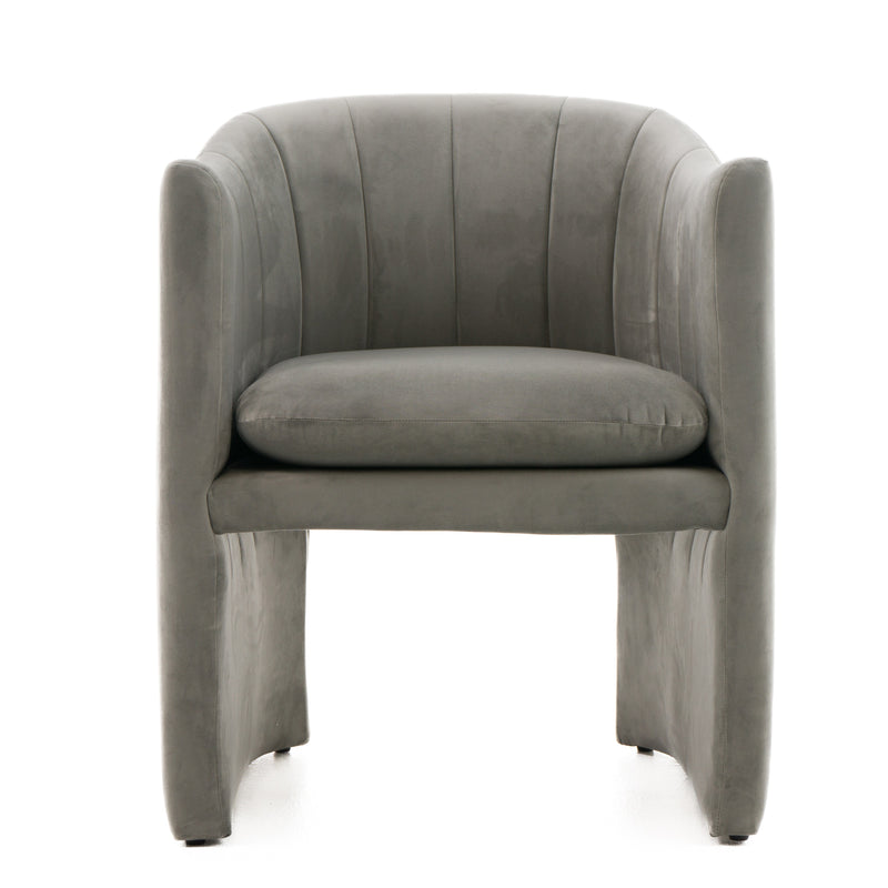 Modrest Danube Modern Grey Fabric Dining Chair