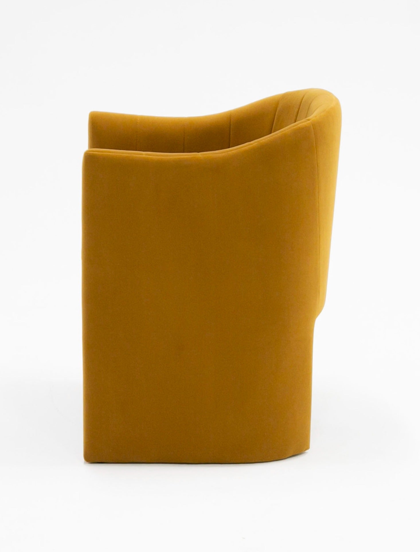 Modrest Danube - Modern Burnt Orange Fabric Dining Chair