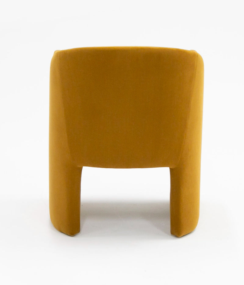 Modrest Danube - Modern Burnt Orange Fabric Dining Chair