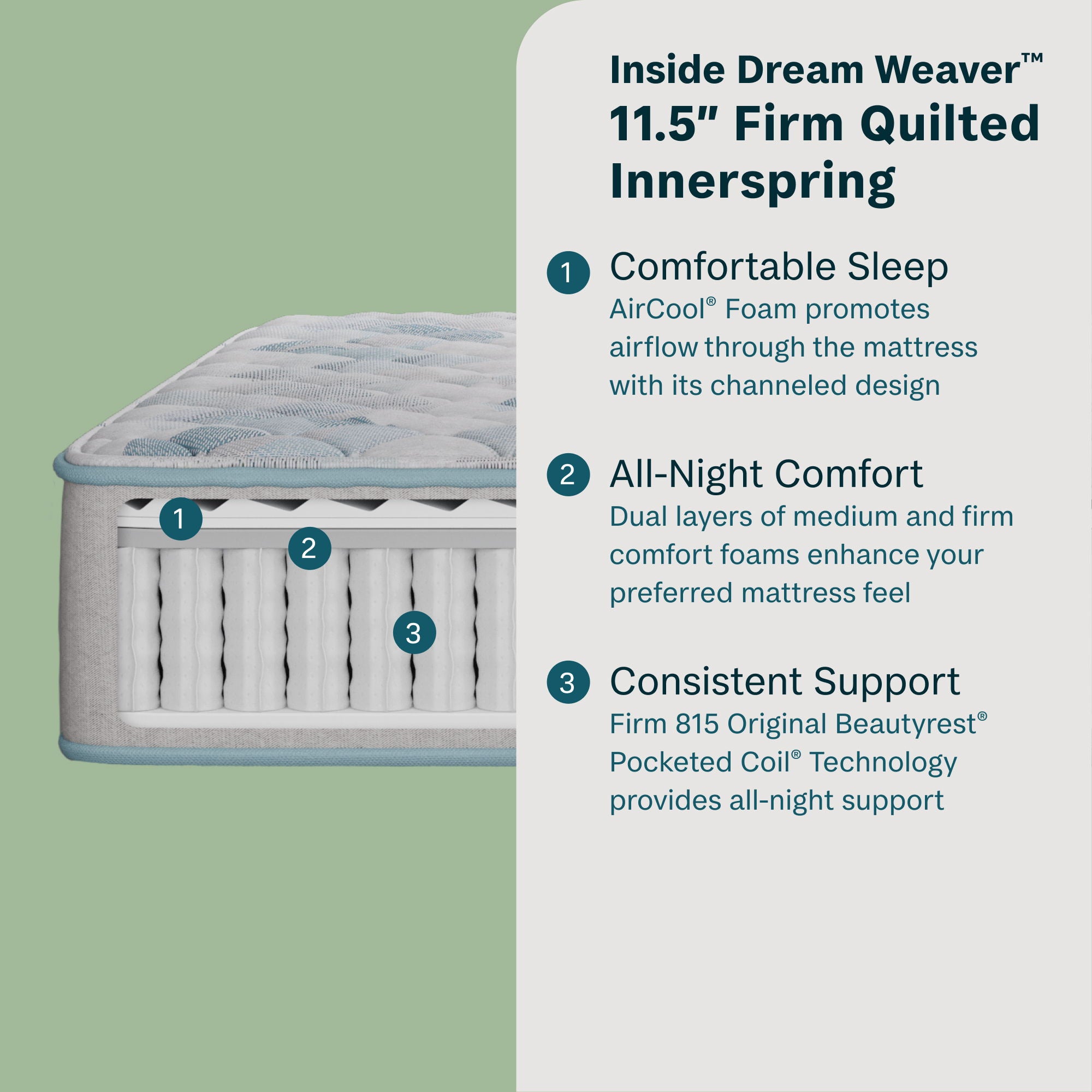 Peaceful Morning - 11.5" Firm Mattress