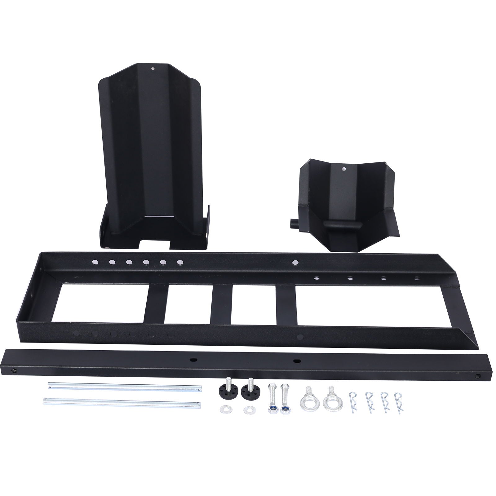 Heavy Duty Adjustable Motorcycle Stand / Wheel Chock 1800 Lb Capacity - Black