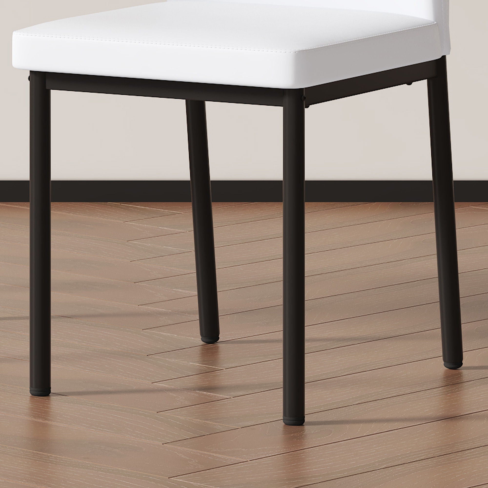 Ergonomic Simple Chair With Metal Leg