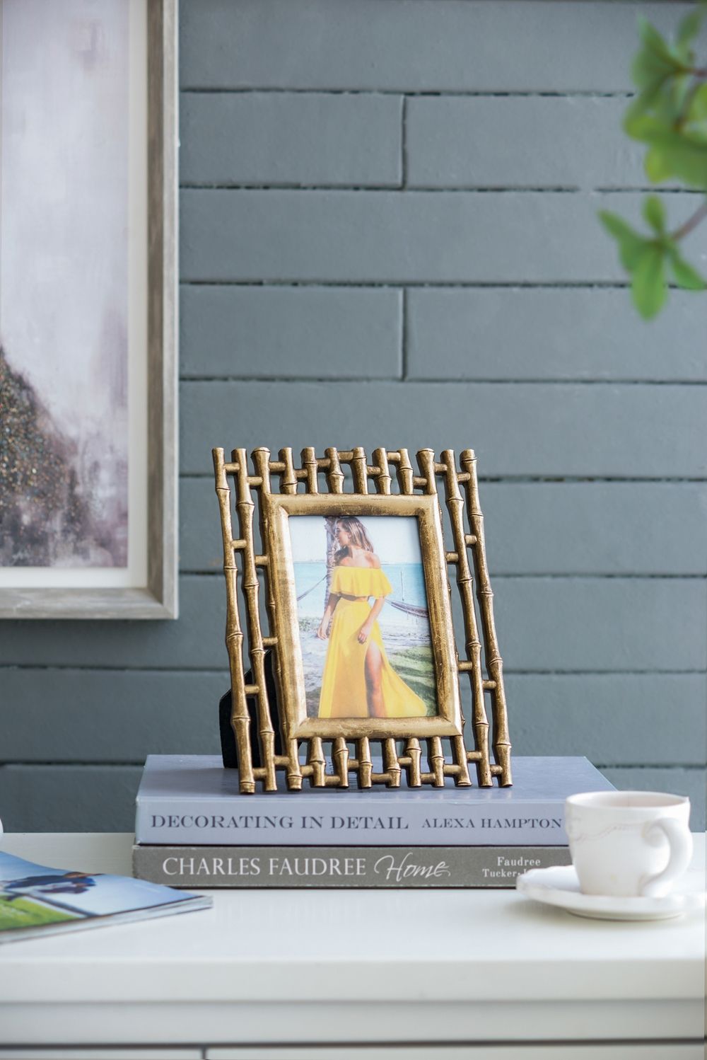 Photo Resin Frame, Opening (Set of 2) - Gold