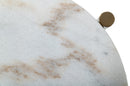 Modrest Denzel - White Marble + Gold End Table