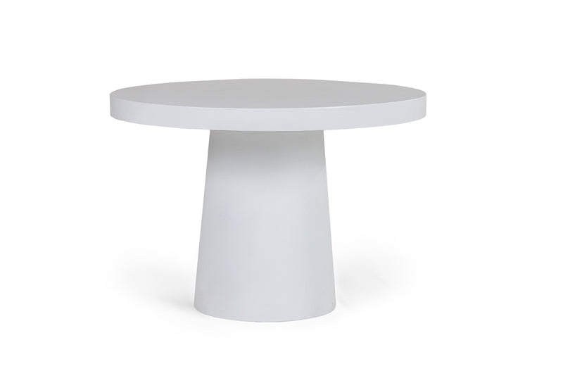 Modrest Desoto - Modern White Concrete Round Dining Table