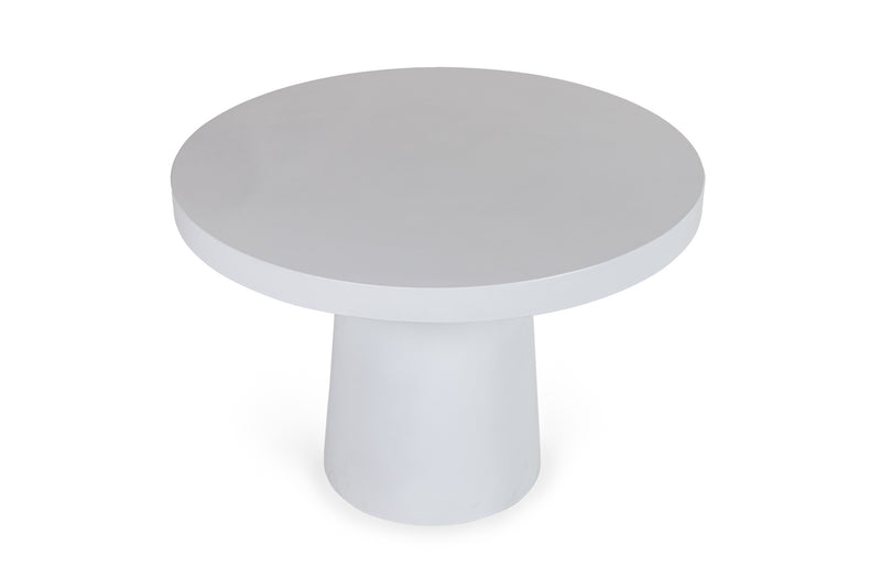 Modrest Desoto - Modern White Concrete Round Dining Table