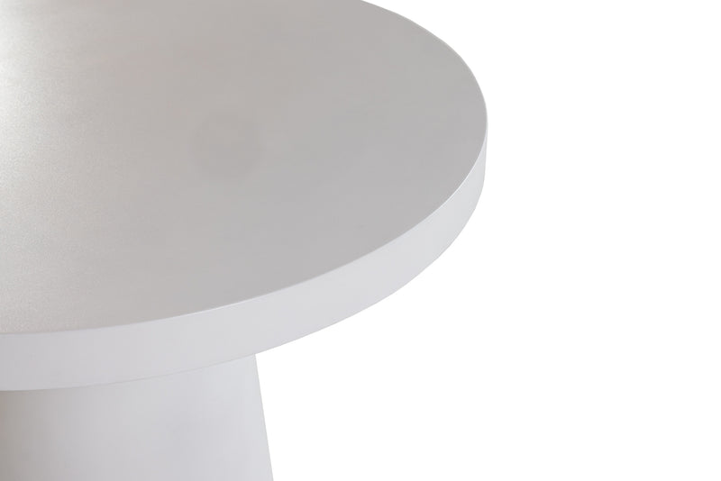 Modrest Desoto - Modern White Concrete Round Dining Table