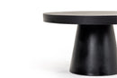 Modrest Desoto - Modern Black Concrete Round Coffee Table