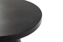 Modrest Desoto - Modern Black Concrete Round Coffee Table