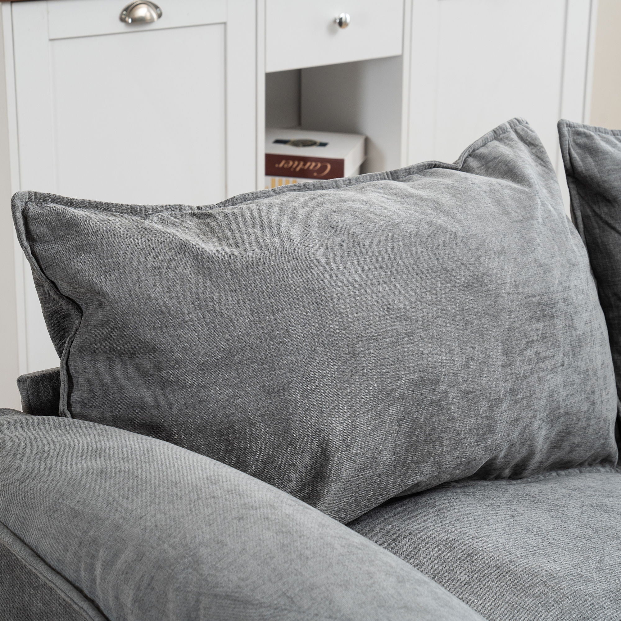 Convertible Combination Sofa With Footstools With Storage