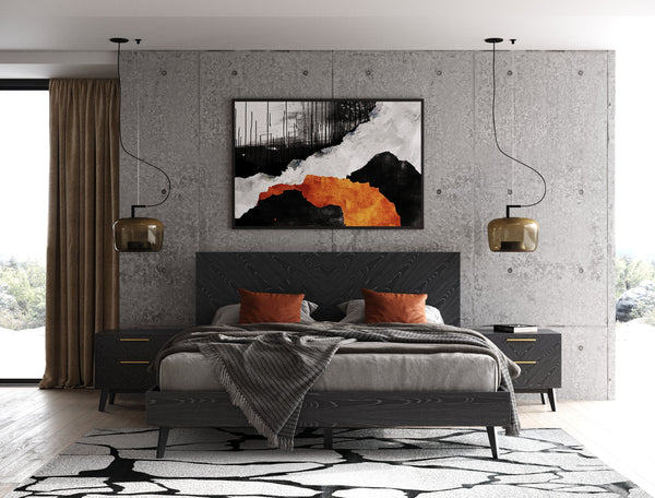 Modrest Diana - Modern Grey Ash Nightstand