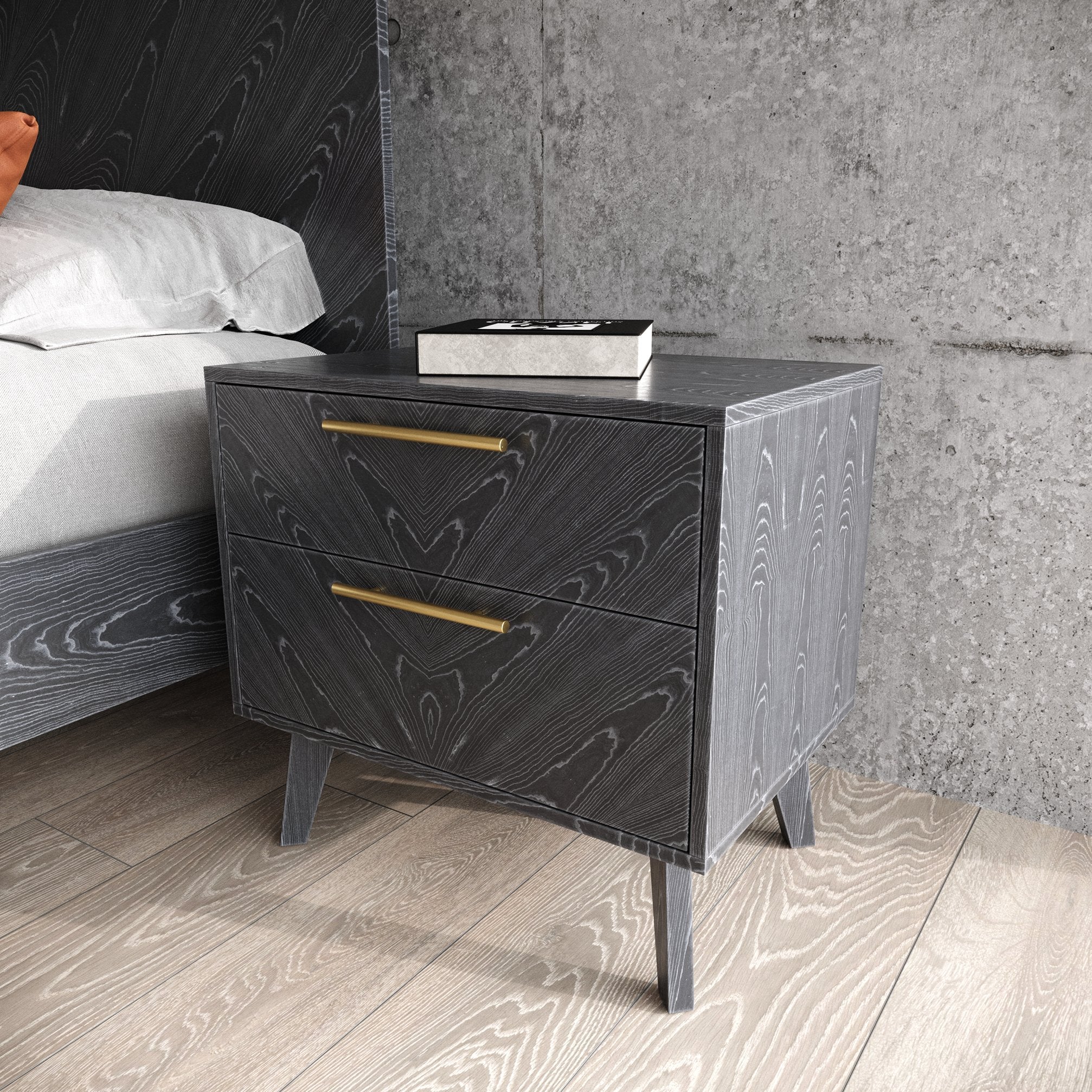 Modrest Diana - Eastern King Modern Grey Ash Bedroom Set