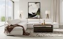 Divani Casa Kelly - Modern White Fabric Sectional Sofa