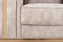 Divani Casa Dosie - Transitional Beige Velvet Chair