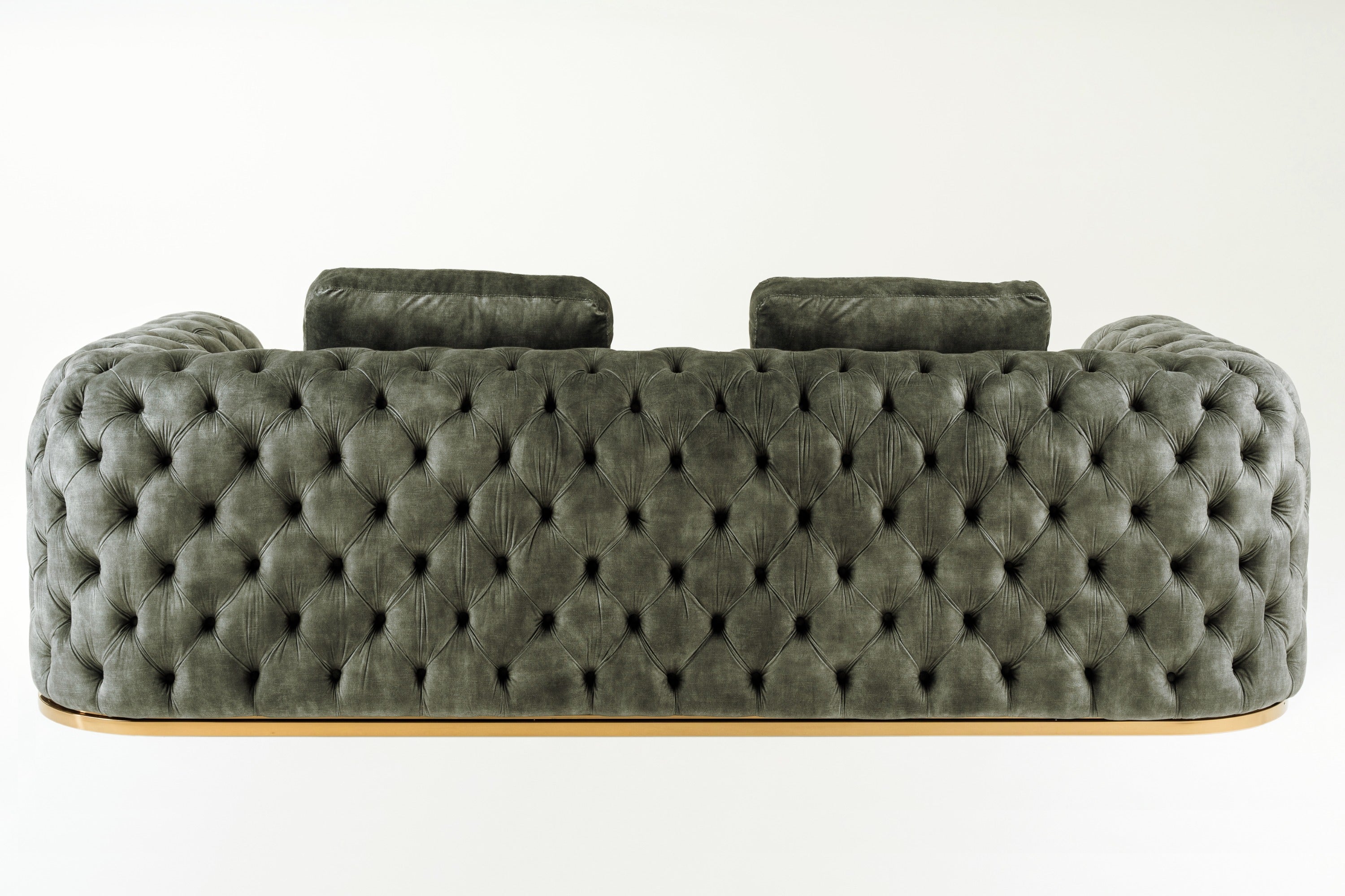 Divani Casa Dosie - Transitional Grey Velvet Sofa