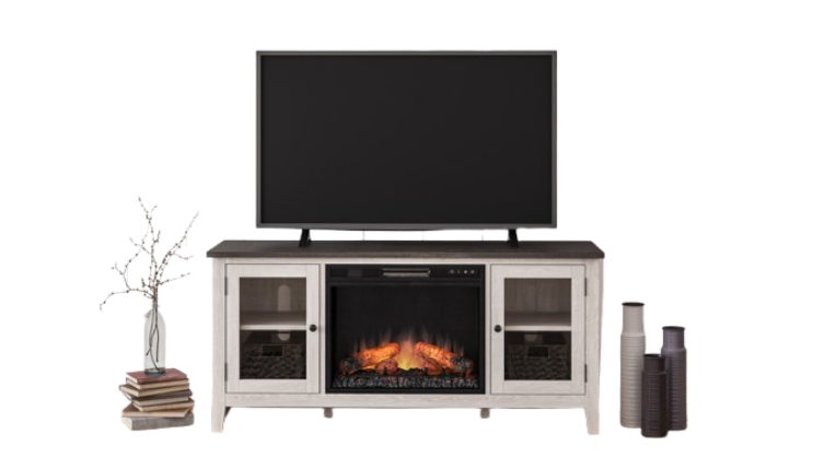 W287-68 TV Stand W/Fireplace 60" L