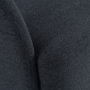 Modrest Dowsett - Modern Charcoal Fabric Swivel Accent Chair