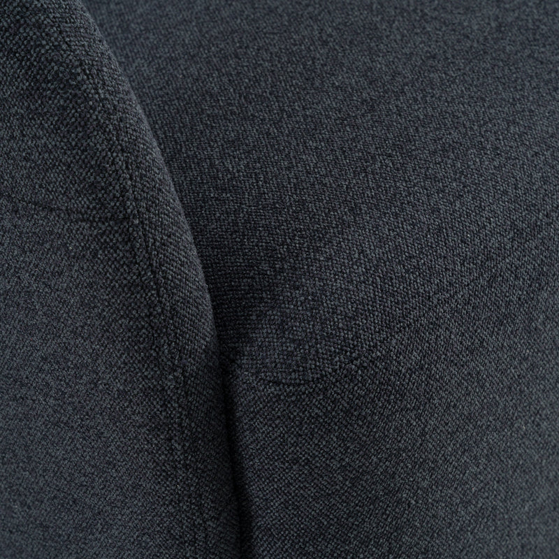 Modrest Dowsett - Modern Charcoal Fabric Swivel Accent Chair
