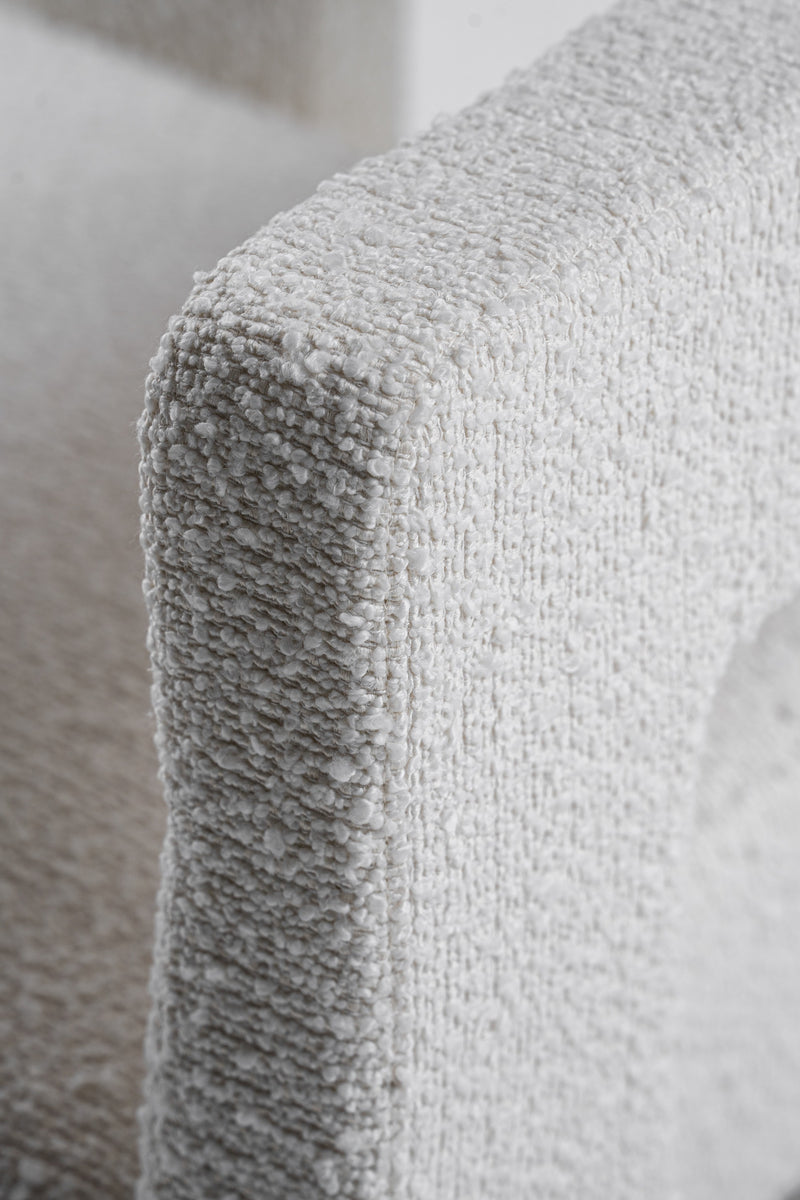 Modrest Drea - Modern White Fabric Dining Chair