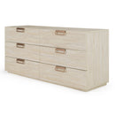 Lamod Italia Lago - Modern Faux Travertine Dresser