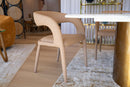 Modrest Faerron - Modern Tan Leatherette Dining Chair
