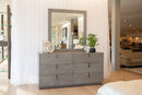 Modrest Buckley - Modern Grey Crackle Dresser