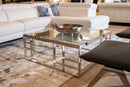 Modrest Stephen - Modern Glass & Stainless Steel Coffee Table