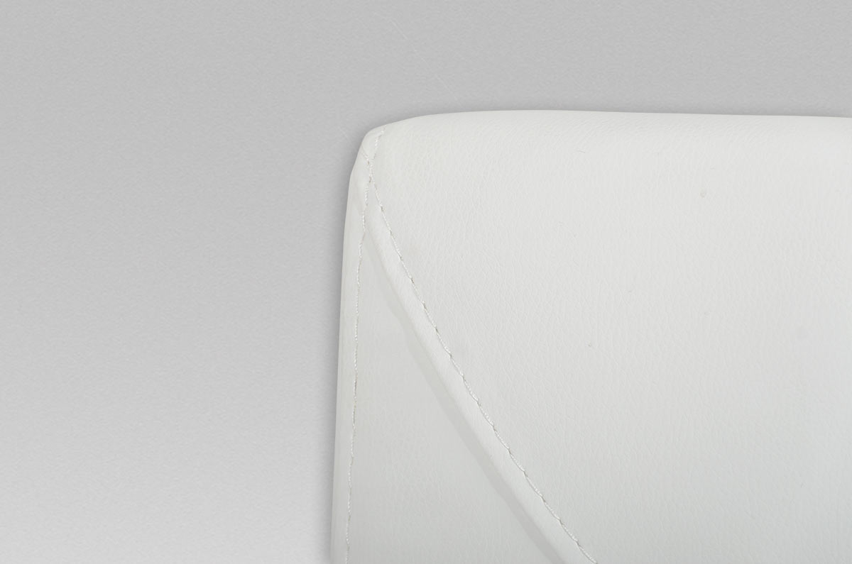 Misha - Modern White Leatherette Dining Chair