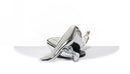 SZ0228 Modern Silver Napping Lady Sculpture