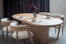 Modrest Milan Modern Natural Oak Dining Table With Extension