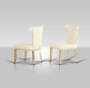 A&X Beatrice White Leather Dining Chair