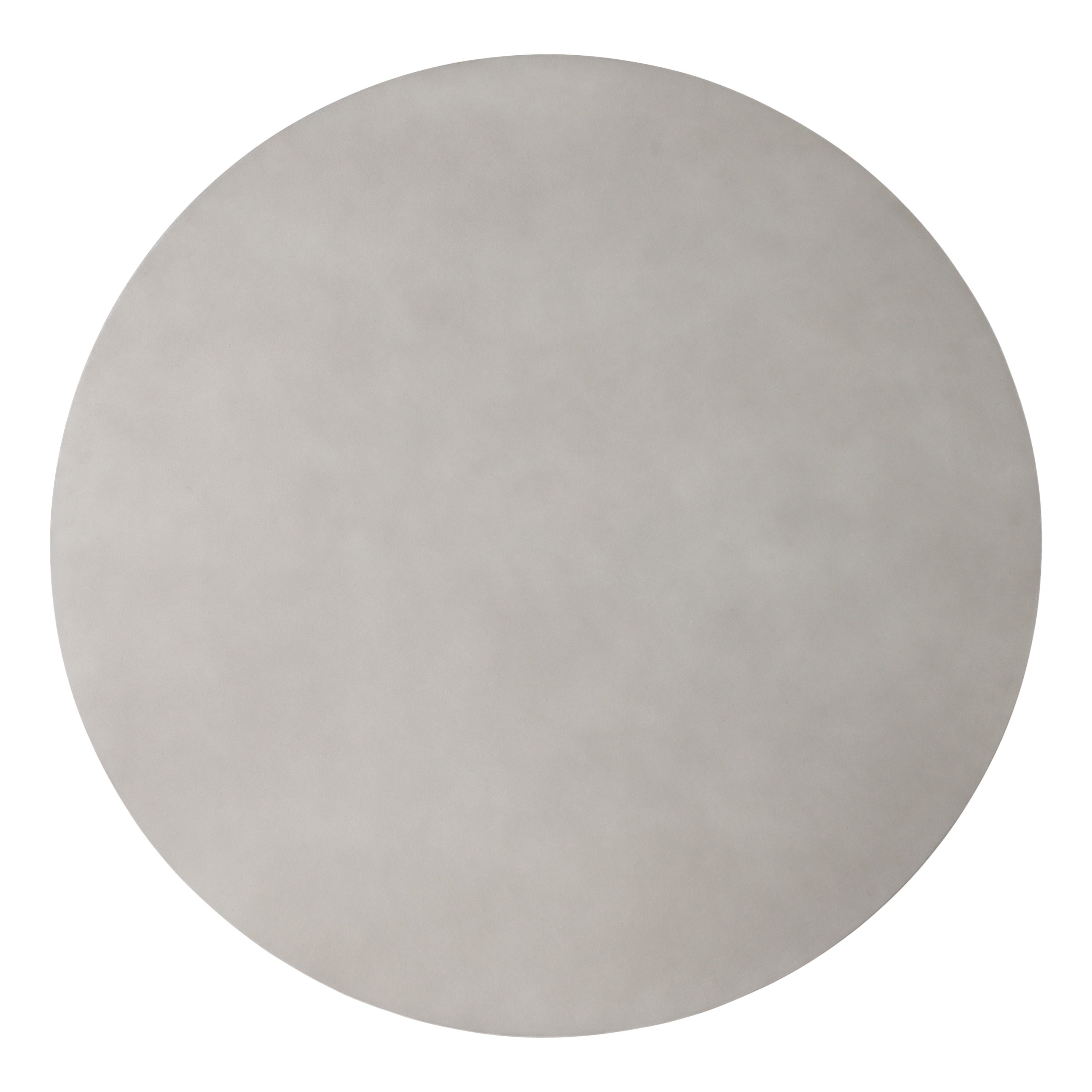 Modrest Duncan - Modern Faux Concrete + Walnut Round Dining Table