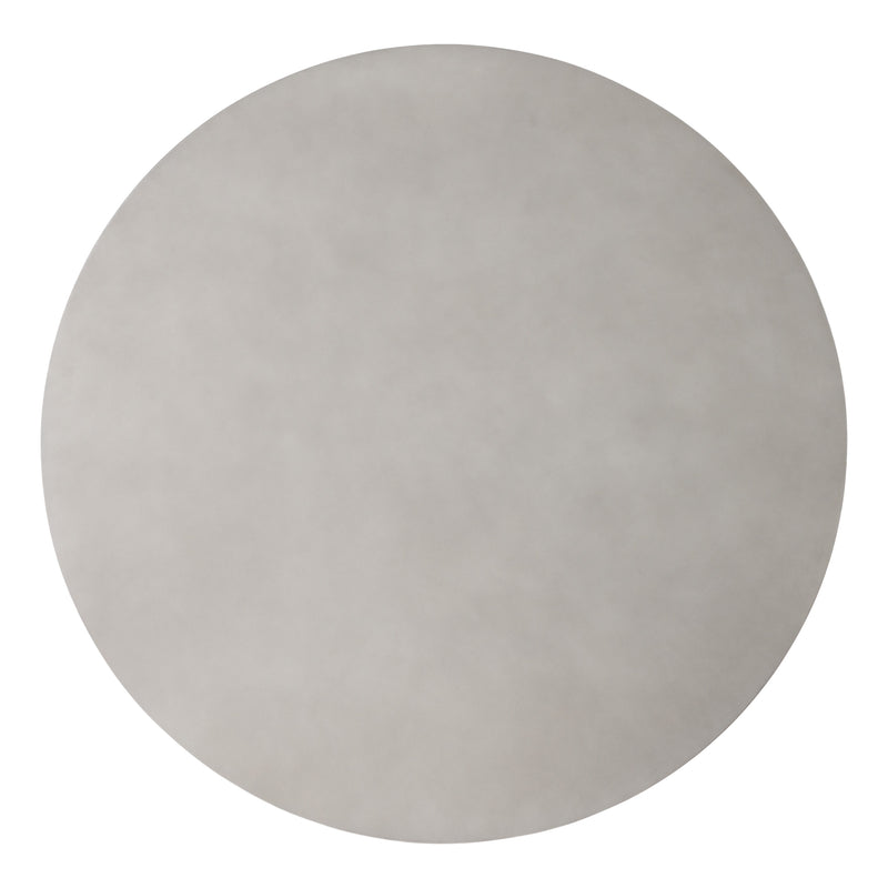 Modrest Duncan - Modern Faux Concrete + Walnut Round Dining Table