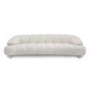 Divani Casa Duran - Contemporary White Fabric 4-Seater Sofa