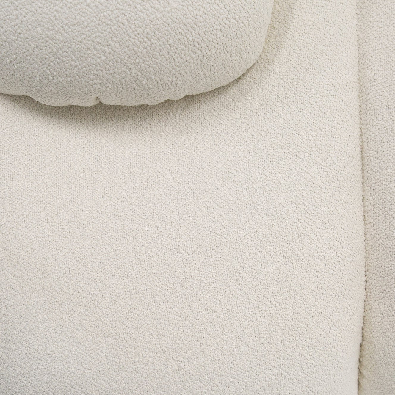 Divani Casa Duran - Contemporary White Fabric 4-Seater Sofa