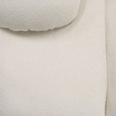 Divani Casa Duran - Contemporary White Fabric 4-Seater Sofa